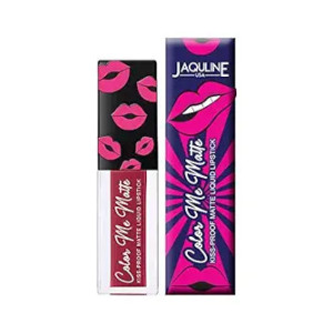 Jaquline USA Color Me Matte Long Lasting liquid Lipstick enriched with vitamin E & tea tree oil (Burgundy Red-5 ml)