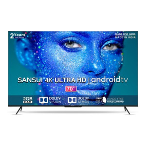Sansui 178 cm (70 inch) Ultra HD (4K) LED Smart Android TV  (JSW70ASUHDFF)