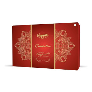 Happilo Dry Fruit Celebration Gift Box Kiwi 122g, Ideal for Diwali, Rakhi and Festive Gifting, Hamper For Corporate Gifts, Family, Friends, Office Clients Occasion, New year, Functions
