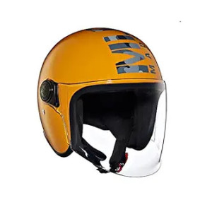 Royal Enfield Flip-up Coopter Camo MLG Helmet with Clear Visor Gt Yellow, Size: M( 57-58cm)