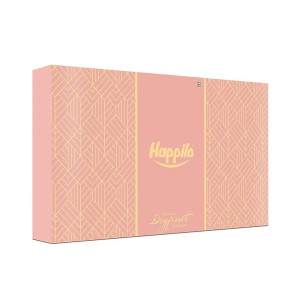 Happilo Dry Fruit Celebrations Gift Box Orchid - California Almonds, Premium Cashews, Raisins, Salted Pista, Masala Cranberry & Turkish Apricots, 1 kg
