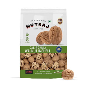 Nutraj California Inshell Walnut 1kg | Latest Crop Inshell Walnut | 100% Pure Premium Akhrot | Delicious & Crunchy Walnut | High in anti oxidants| Brain food