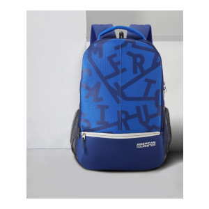 AMERICAN TOURISTER 32.5 L Backpack Fizz Sch Bag  (White, Blue)