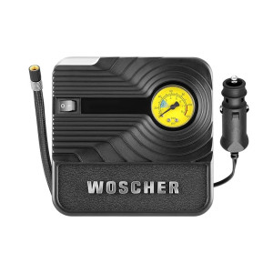 Woscher 801 Rapid Performance Car Tyre Inflator for Car or Tyre Inflator for Bike | Portable 12V Air Compressor for Car Pump with LED Light | Air Pump for Car| Car Air Pump for Tyres