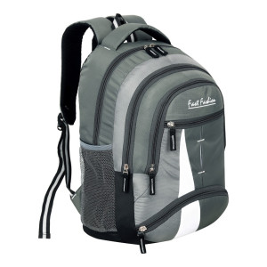 Xfast fashion Medium 30 L Laptop Backpack Casual unisex travel bag, office, messenger, school backpack  (Grey, White)