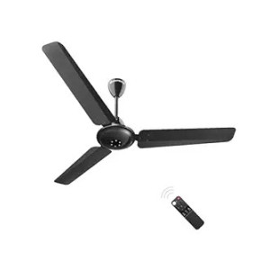atomberg Efficio Alpha 1200mm BLDC Motor 5 Star Rated Classic Ceiling Fans with Remote Control | High Air Delivery Fan with LED Indicators | Upto 65% Energy Saving | 1+1 Year Warranty (Gloss Black)