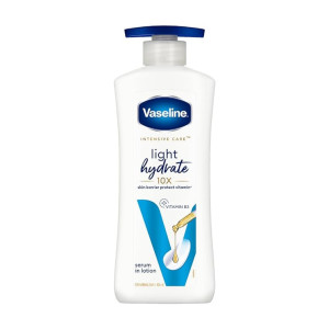 Vaseline Light Hydrate Serum In Lotion, 400 ml | Superlight & Non-Sticky Body Lotion for Hydration Boost