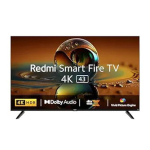 Redmi 108 cm (43 inches) 4K Ultra HD Smart LED Fire TV L43R8-FVIN (Black) [Rs.4000/ 4250 off with ICICI CC/ CC EMI]
