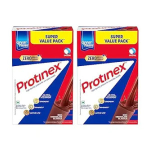 Protinex Health Supplement And Nutritional Protein Mix For Adults - (Rich Chocolate Flavor, 1 Kg, BIB) with 25 Vital Nutrients to Support Strength, Immunity & Active Life - Pack of 2