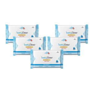 baby Dove Rich Moisture Wipes|| 72wipes - Pack of 5  (5 Wipes)