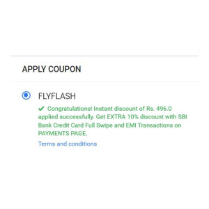 Flat 20% Off on Flight ticket bookings on Flipkart using SBI Credit cards (Minimum booking amount 5000)