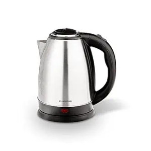 Crompton Insta Delight 1.8L SS Electric Kettle with Auto shut-off | Dry Boil Protection | 1500 W | Boil water - Make tea, coffee, soup, instant noodles, etc. (Silvery Grey) [Apply 100 off coupon]
