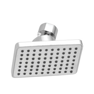 Kamal Shower Sail Overhead Shower Without Arm with Touch-Clean | Square Shape | Wall Mounted | Polished Chrome - Silver (Pack of 1)