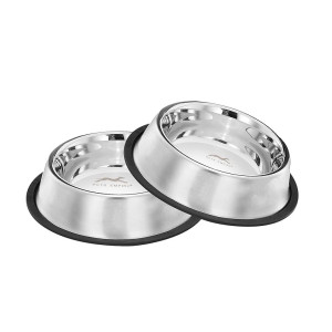 Pets Empire Stainless Steel Dog Bowl, Dog Food Bowl, Dog Feeding Bowl, Medium (Set of 2 x 700ml)