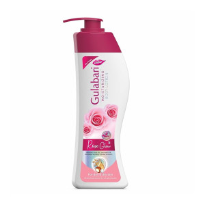 Dabur Gulabari Moisturizing Body Lotion - 400ml For Dry & Dull Skin, Made with 100% Organic Rose Oil, Dermatologically Tested and Paraben Free
