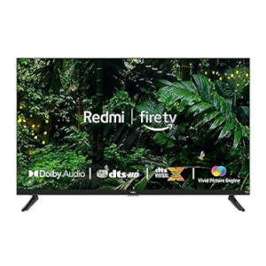 Redmi 80 cm (32 inches) F Series HD Ready Smart LED Fire TV L32R8-FVIN (Black) [₹1399 Off With ICICI Credit Card + ₹1149 Off With OneCard/BOB CC]