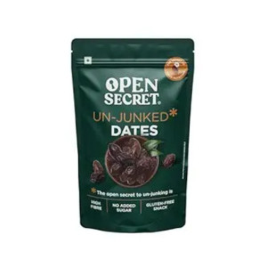 Open Secret Dates 800g Value Pack | Khajoor/Khajur Dry Fruit | Healthy & Nutritious Snack | Rich in Protein & Vitamins | High Fibre, No Added Sugar | Dried Fruits | Ready to Eat | (400g Pack of 2)