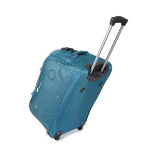 Verage - Star Cabin Size 64 cms Deep-Teal Colour Wheel Duffel Bag for Travel with Telescopic Trolley | Luggage Bag | Travel Bag (VRSTAR-24-TL)