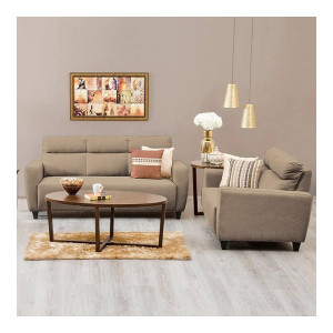 Home Centre Emily Fabric 5 Seater Sectional Sofa Set (Beige) (Apply 10% off coupon + 4579 Off on ICICI CC 12 months No Cost EMI + 1000 cashback)