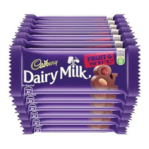 Cadbury Dairy Milk Fruit and Nut Chocolate Bar, 1.2 Kilograms (Pack of 12)