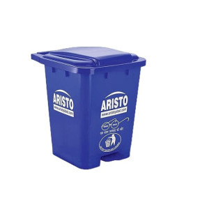 ARISTO Plastic Pedal Garbage Waste Dustbin 45 LTR BLUE