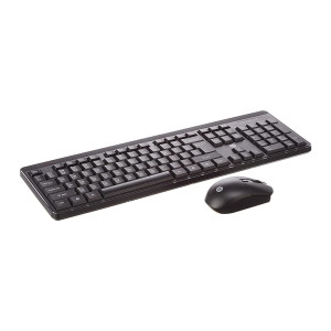 HP KM200 Wireless Mouse and Keyboard Combo, Full-Size Ergonomic Design, 3 Button and Built-in Scroll Wheel, 2.4 GHz Wireless connectio, 3 Years Warranty (7J4G8AA)