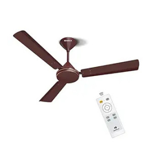Havells 1200mm Efficiencia Prime BLDC Motor Ceiling Fan | 5 Star with Remote, 100% Copper | Upto 53% Energy Saving, High Air Delivery, 2 Year Warranty, Inverter Friendly, Timer | (Pack of 1, Brown)