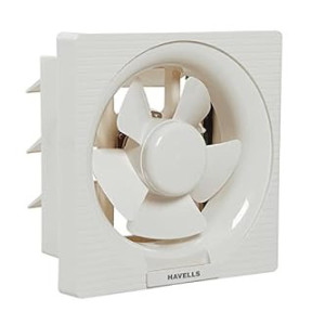 Havells Ventil Air DX 250mm Exhaust Fan | Strong Air Suction, Rust Proof Body and Dust Protection Shutters |Suitable for Bathroom, Kitchen, and Office| Warranty: 2 Years | (Pack of 1, White)