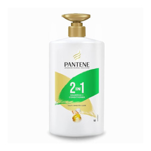Pantene Advanced Hairfall Solution, 2in1 Anti-Hairfall Silky Smooth Shampoo & Conditioner for Women, 1L, Green