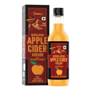 Dabur Himalayan Apple Cider Vinegar with Mother of Vinegar | Raw , Unfiltered , Unpasteurized Vinegar  (500 ml)