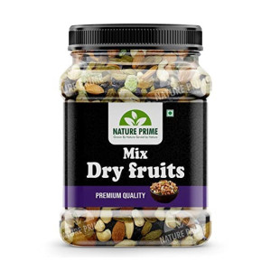 Nature Prime Premium Mix Dry Fruits and Nuts with Almonds| Cashew| Kishmish | Apricot | Black Raisins | kiwi | Dry Fruits, Seeds & Nuts - 250 gm