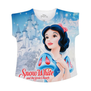 Disney Princess by Wear Your Mind Girl's Regular Fit Shirt