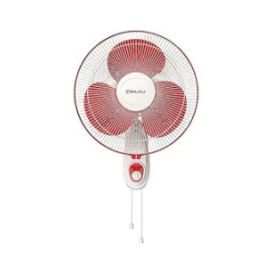 Bajaj Frore Neo 400 MM Wall Mount Fan|Wall Fan for Kitchen & Home| Smooth Oscillation|100% CopperMotor| HighAir Delivery|3-Speed Control| Rust Free| 2-Yr Warranty Red