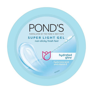 POND'S Super Light Gel, Oil-free Moisturizer, 100ml for Hydrated, Glowing Skin, with Hyaluronic Acid & Vitamin E, 24Hr Hydration, Non-Sticky, Spreads Easily & Instantly Absorbs