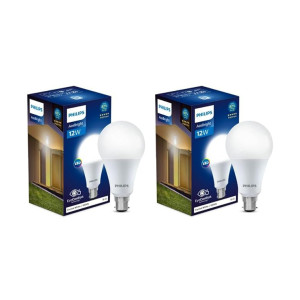 Philips StellarBright 12-Watt LED Bulb B22 Base (Crystal White, Pack of 2)