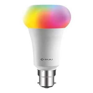 Bajaj 9W WiFi Smart LED Bulb (16 Million Colors) (Compatible with Amazon and Google Alexa, B22D)