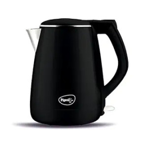 Pigeon Aura 1.2 ltr double walled kettle/Stainless Steel interior/Cool touch outer body/with keep warm feature / 1 year warranty (black, 1500 watts)