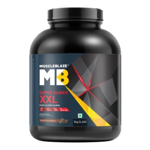 MUSCLEBLAZE Super XXL, For Muscle Weight Gainers/Mass Gainers  (2 kg, Cookies & Cream)