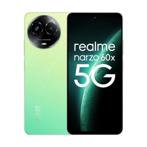 realme narzo 60X 5G (Stellar Green, 4GB, 128GB Storage) Up to 2TB External Memory | 50 MP AI Primary Camera | Segments only 33W Supervooc Charge [Rs.500  Instant Discount on ALL Banks Card]