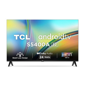 TCL 80.04 cm (32 inches) Bezel-Less S Series HD Ready Smart Android LED TV 32S5400A (Black) [Apply Rs.500 Off Coupon + Rs.2099 Off Using ICICI Card]