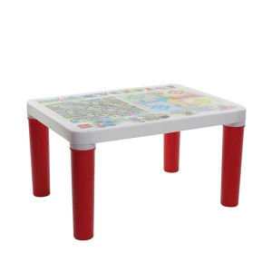 Cello Scholar Two Seat Polypropelene Plastic Junior Well Finished Study/Play Table for Kids from 3-10 Years (Red) [ APPLY 250 COUPON]