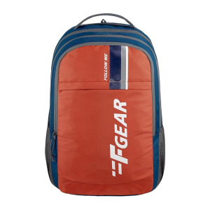 F Gear Airbus Laptop Rain Cover School Bag 40L Peacock Blue Picante Backpack