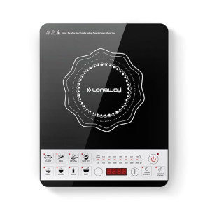 Longway Cruiser IC 2000 Watt Induction Cooktop with Auto Shut-Off & Over-Heat Protection With 8 Cooking Mode & BIS Approved | 1-Year Warranty | (Black)