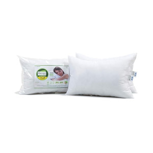 Recron Certified Dream Fibre Pillow (41X61, Fiber;Microfiber, White, Pack Of 2)