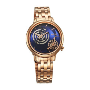 Sonata Unveil Quartz Analog Blue Dial Metal Strap Watch for Women-8190WM03
