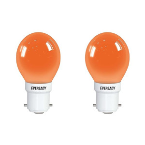 Eveready 0.5-Watt 1 UP Deco LED Bulb (Orange and Pack of 2)
