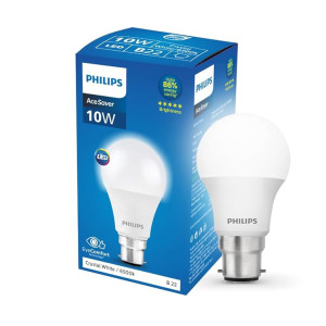 Philips Ace Saver 10W B22 LED Bulb,900lm, Cool Day Light, Pack of 1