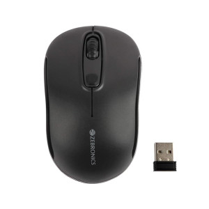 ZEBRONICS Zeb-Dash Plus 2.4GHz High Precision Wireless Mouse with up to 1600 DPI, Power Saving Mode, Nano Receiver and Plug & Play Usage - USB