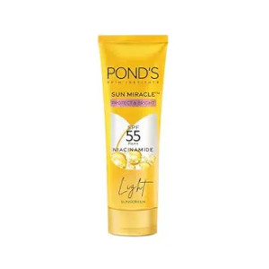 POND's Serum Boost Sunscreen For All Skin Types Prevent And Fade Dark Patches With The Power Of Spf 55 And Niacinamide-C Serum 50G, Pack Of 1