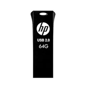 HP v207w 64GB USB 2.0 Pen Drive,Black